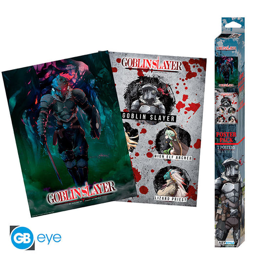 GOBLIN SLAYER Set 2 Chibi Posters Groupe & Slayer (52x38cm)