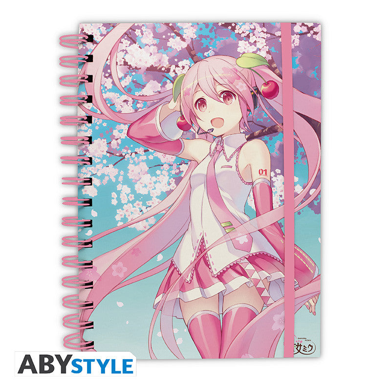 HATSUNE MIKU - Notebook A5 Spiral "Cherry Blossom"