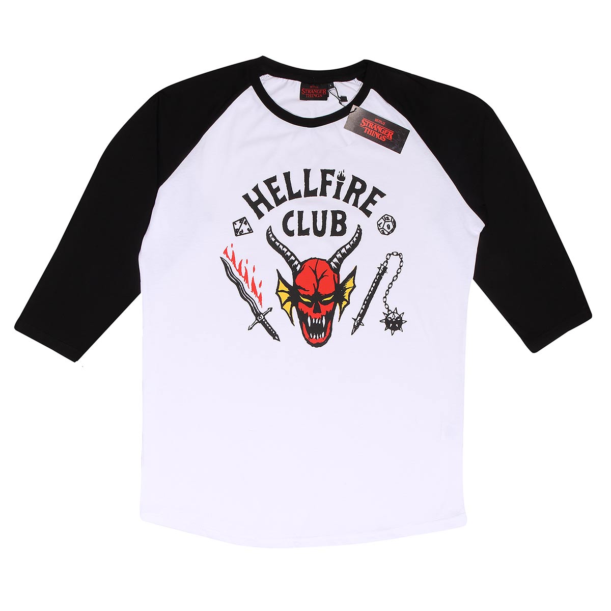 Stranger Things – Hellfire Club Crest (Unisex Long Sleeve Reglan)