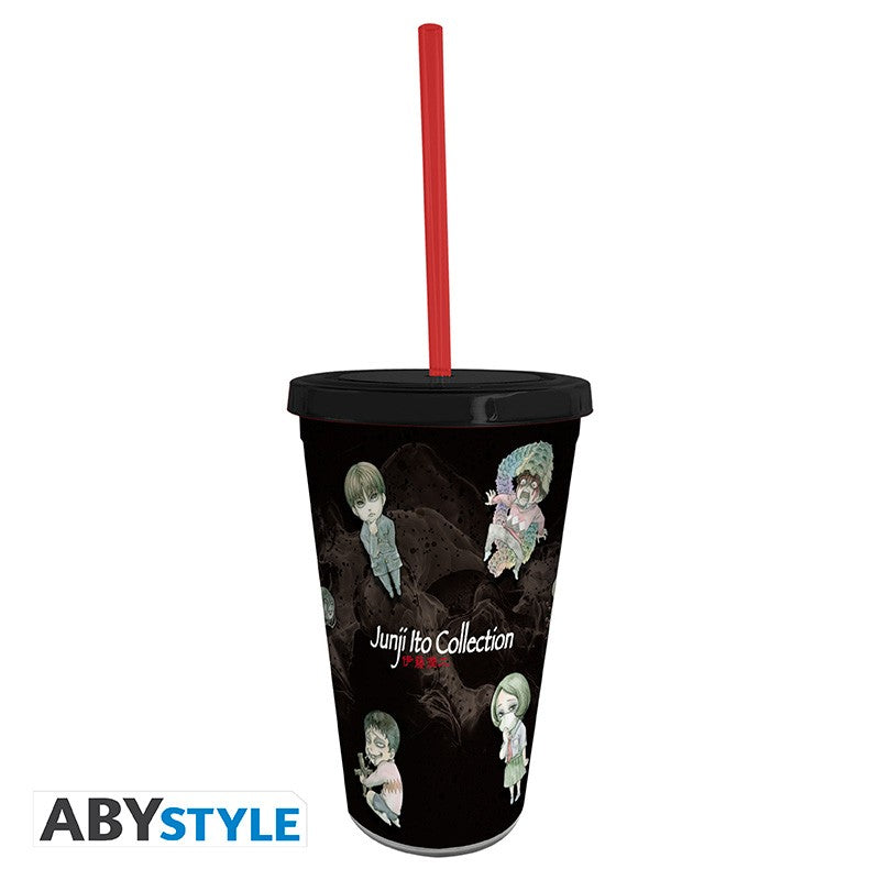 JUNJI ITO Tumbler with straw Chibi Art