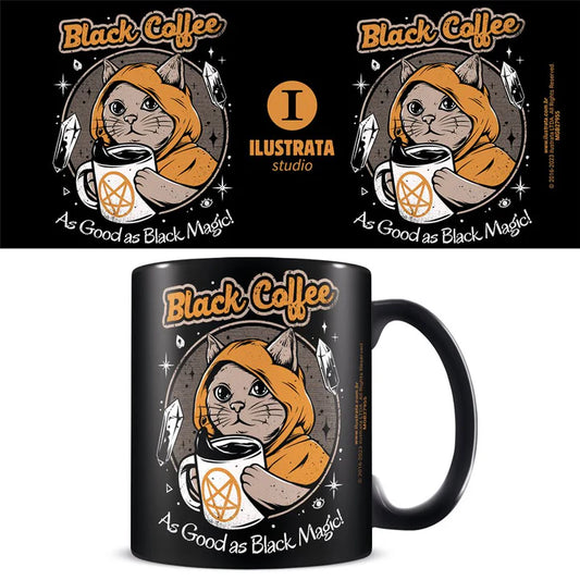 320ml Mug - Ilustrata (Black Coffee Magic) Black