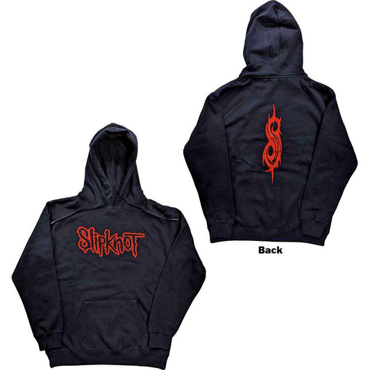 Slipknot Unisex Pullover Hoodie: Logo (Back Print) (Large)