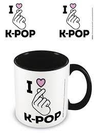K-POP (I LOVE K-POP) BLACK COLOURED INNER MUG