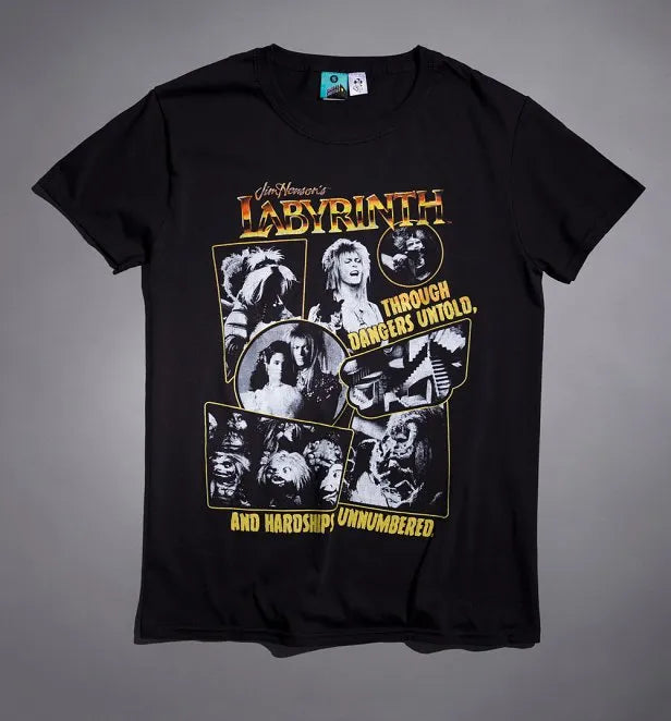 Labyrinth Through Dangers Untold Black T-Shirt