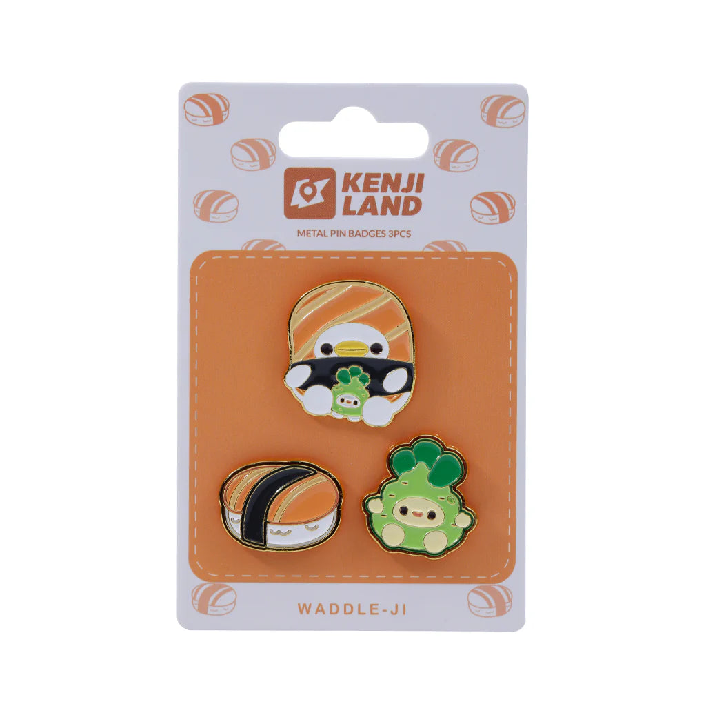 Metal Pin Badges 3pcs - Kland Waddle - Ji