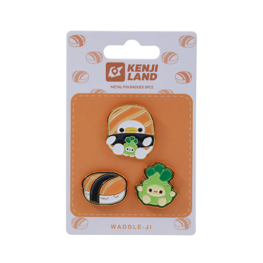 Metal Pin Badges 3pcs - Kland Waddle - Ji