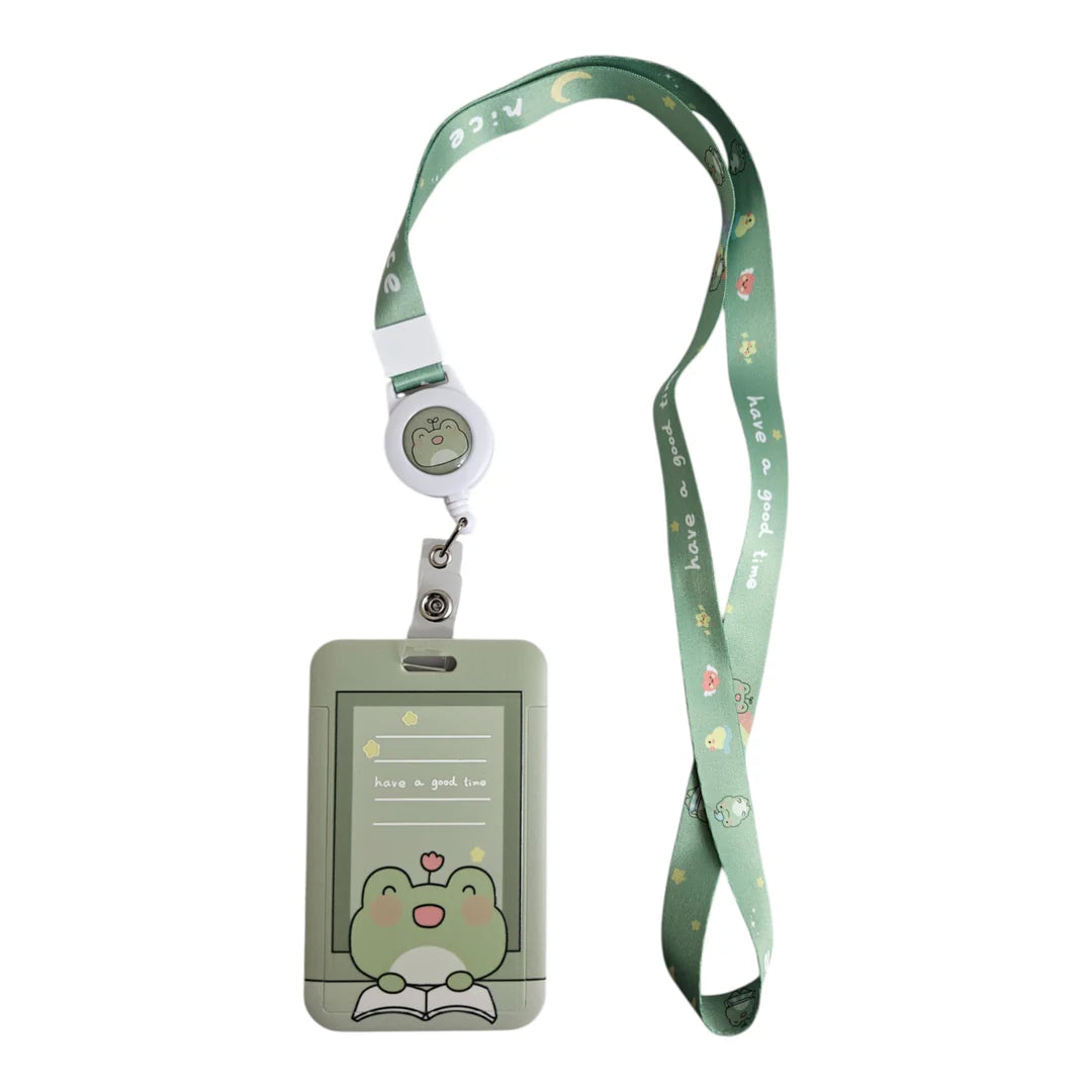 Tonami Green Frog Photocard Holder