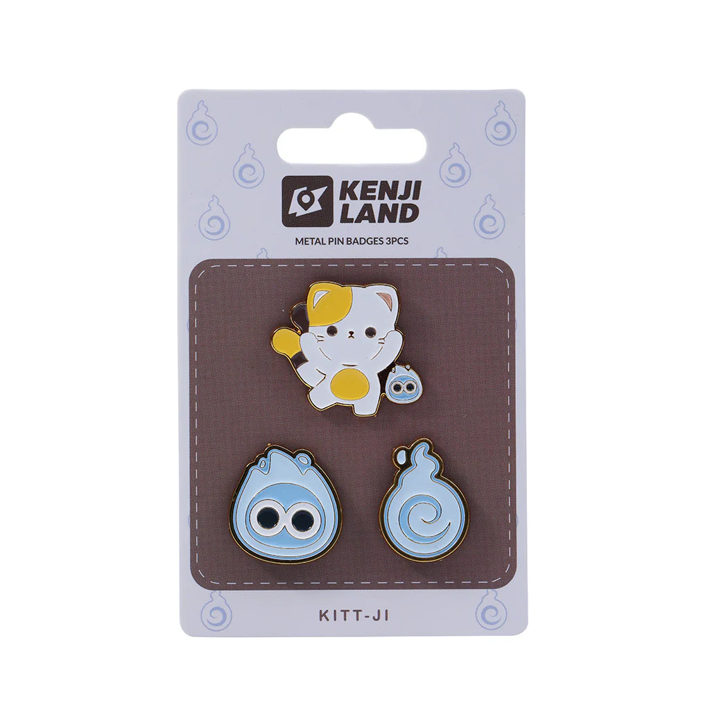 Metal Pin Badges 3pcs - Kland Kitt - Ji