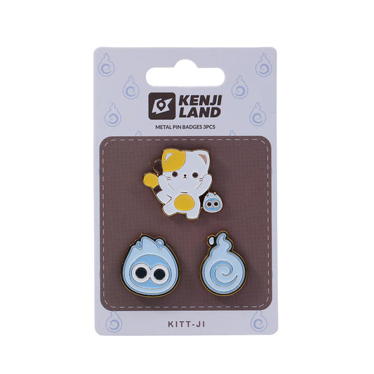 Metal Pin Badges 3pcs - Kland Kitt - Ji