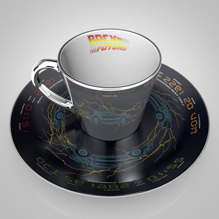 Back to the Future Mirror Collector Plate & Mug