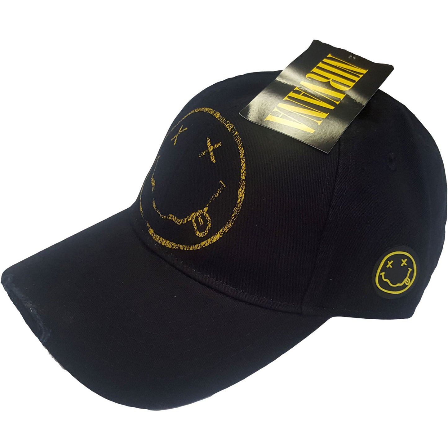 Nirvana Smiley Distressed Cap