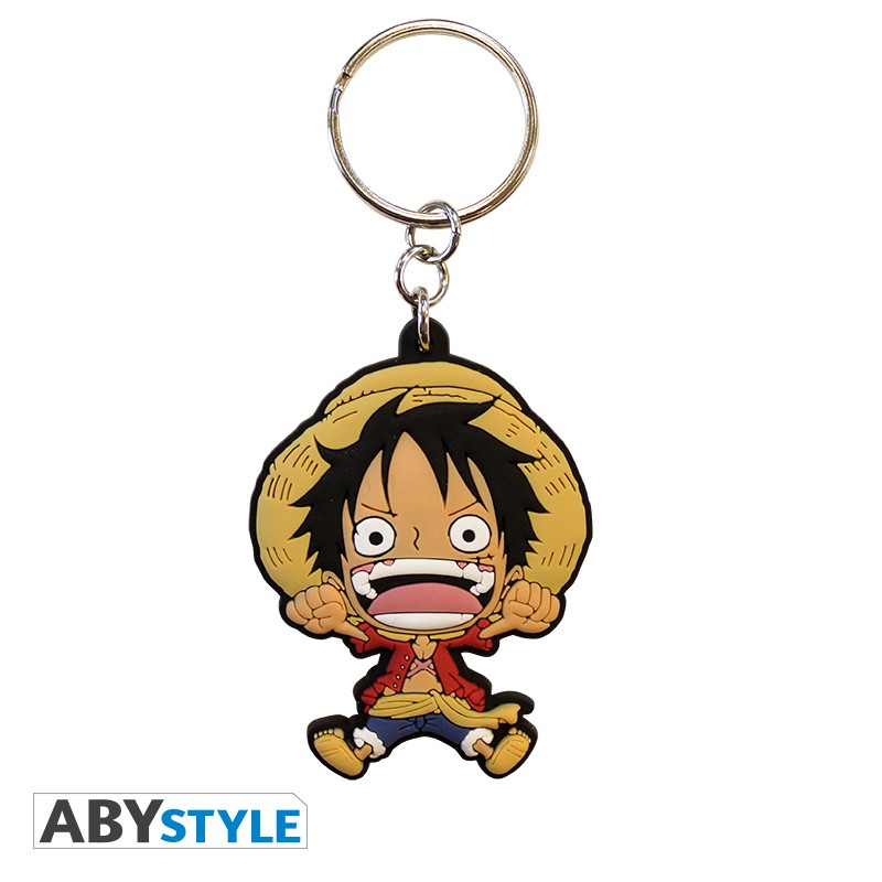 One Piece Keychain Luffy SD PVC