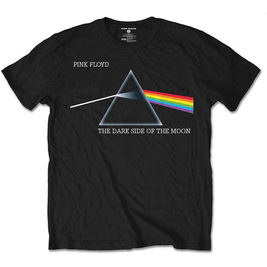 Pink Floyd Unisex T-Shirt: Dark Side of the Moon Courier (Black)