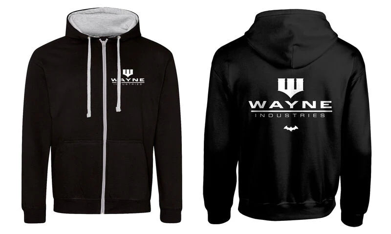 Batman - Wayne Industries - Zipped Hoodie