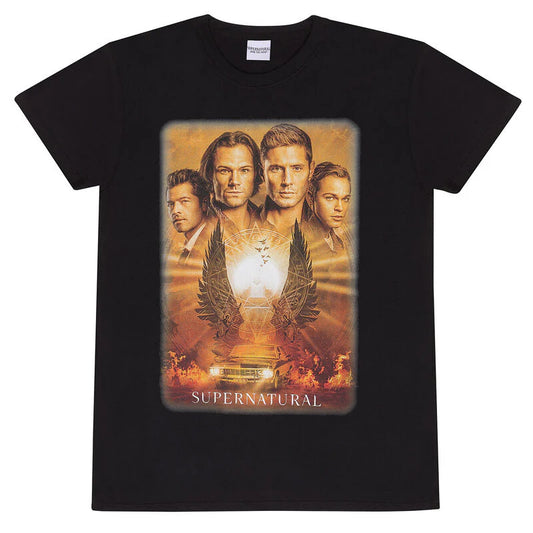 Supernatural Key Art Black T-Shirt