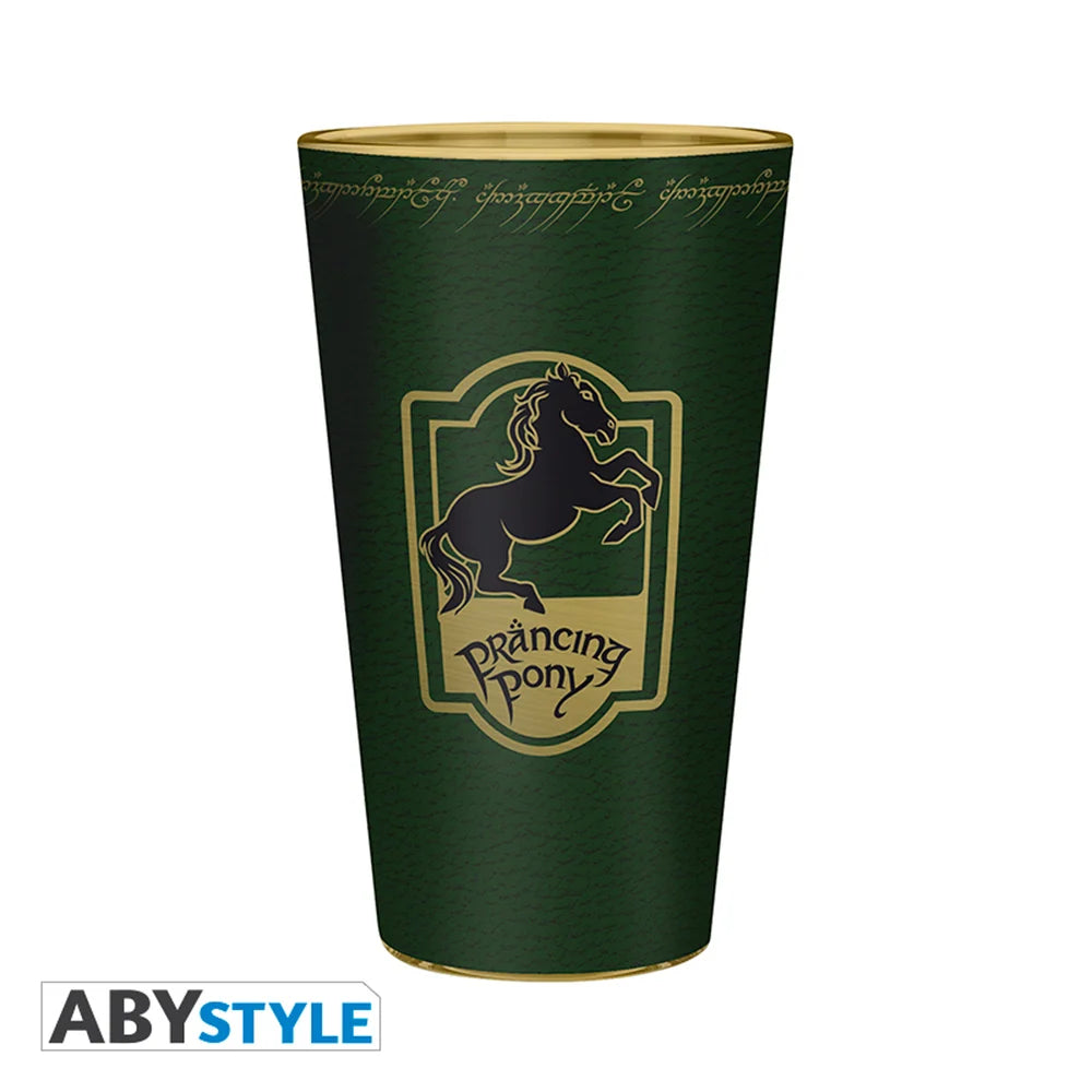 The Lord of The Rings Prancing Pony 400ml Glass