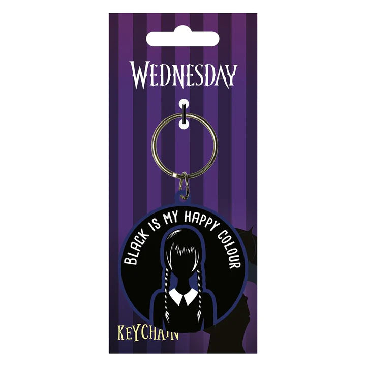 WEDNESDAY (HAPPY COLOUR) RUBBER KEYCHAIN