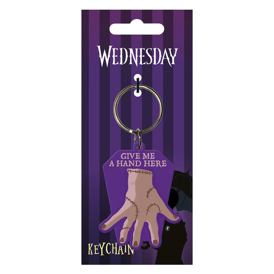 WEDNESDAY (GIVE ME A HAND) RUBBER KEYCHAIN