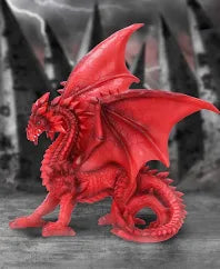 Tailong Red Dragon Figurine 21.5cm
