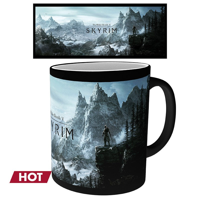 SKYRIM Mug heatchange Dragon Symbol