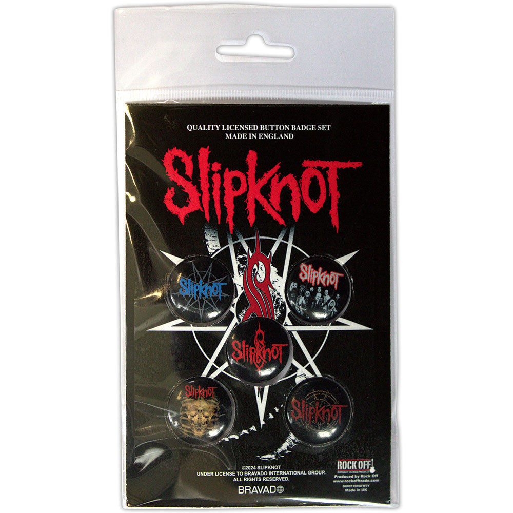 Slipknot Button Badge Pack: Tribal S