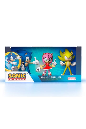 Sonic the Hedgehog Action Figure - 3 Figurine Gift Box Set