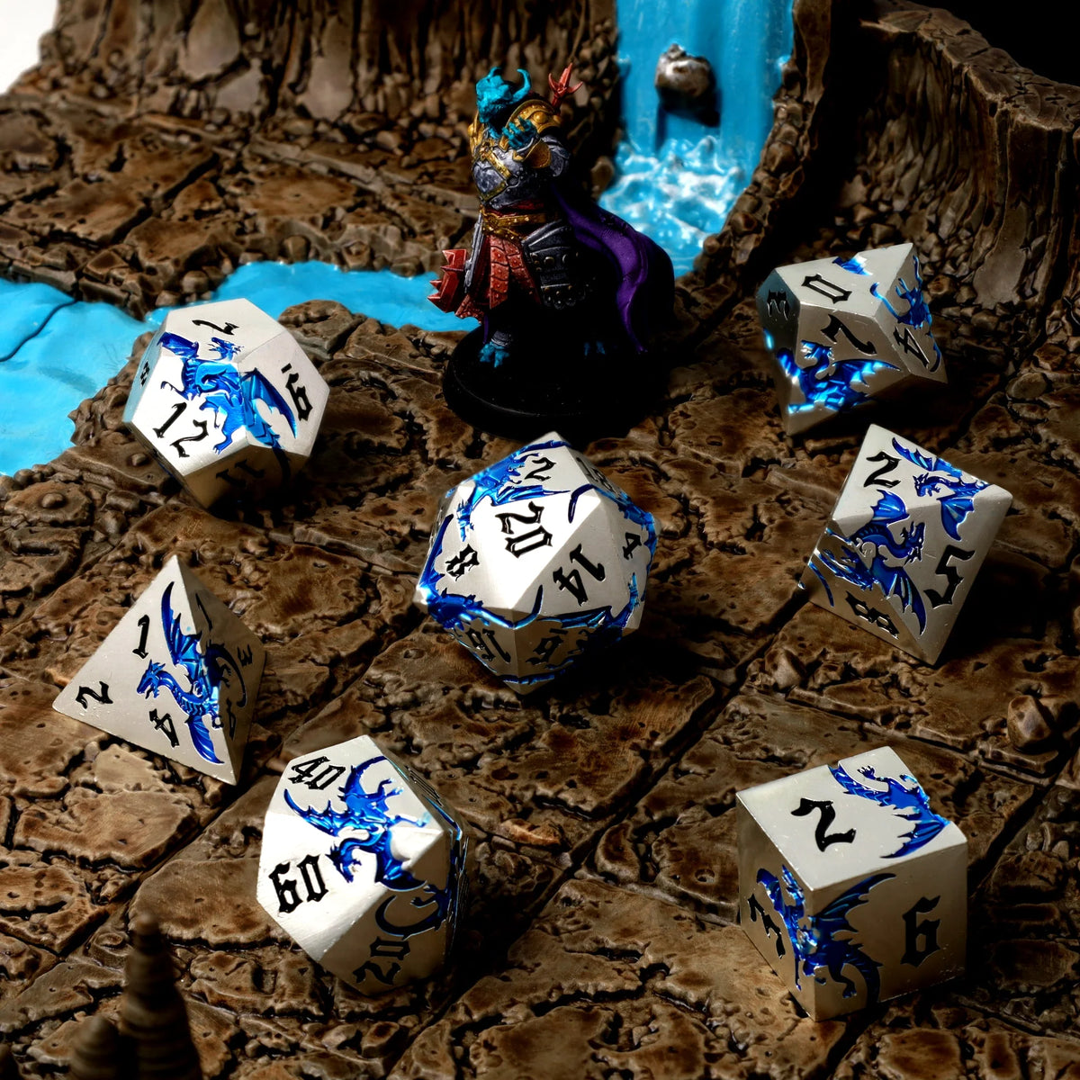 Tempestwyrm Metal RPG Dice Set