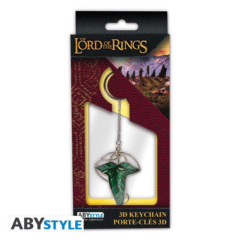 THE LORD OF THE RINGS 3D Keychain Lorien Leaf