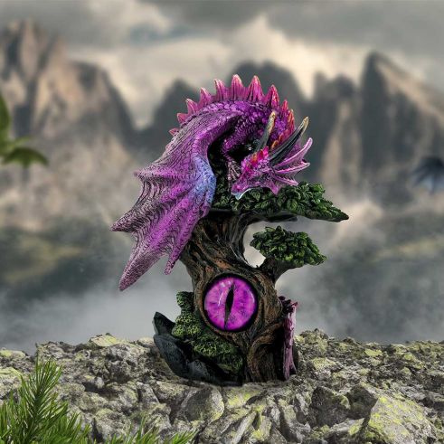 Draconic Seer Purple Dragon Eye Figurine 17cm