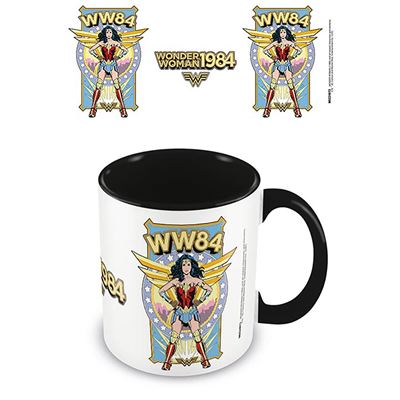 WONDER WOMAN 1984 (POWER STANCE) BLACK INNER C MUG