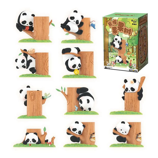 Panda Roll Blind Box Figures Assortment Fruit Tree Climbing 7 cm