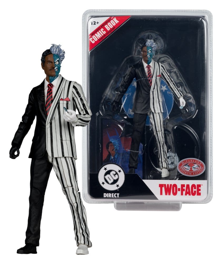 DC Direct Page Punchers Action Figure Two-Face (Batman 89) (Red Platinum Edition) 19 cm