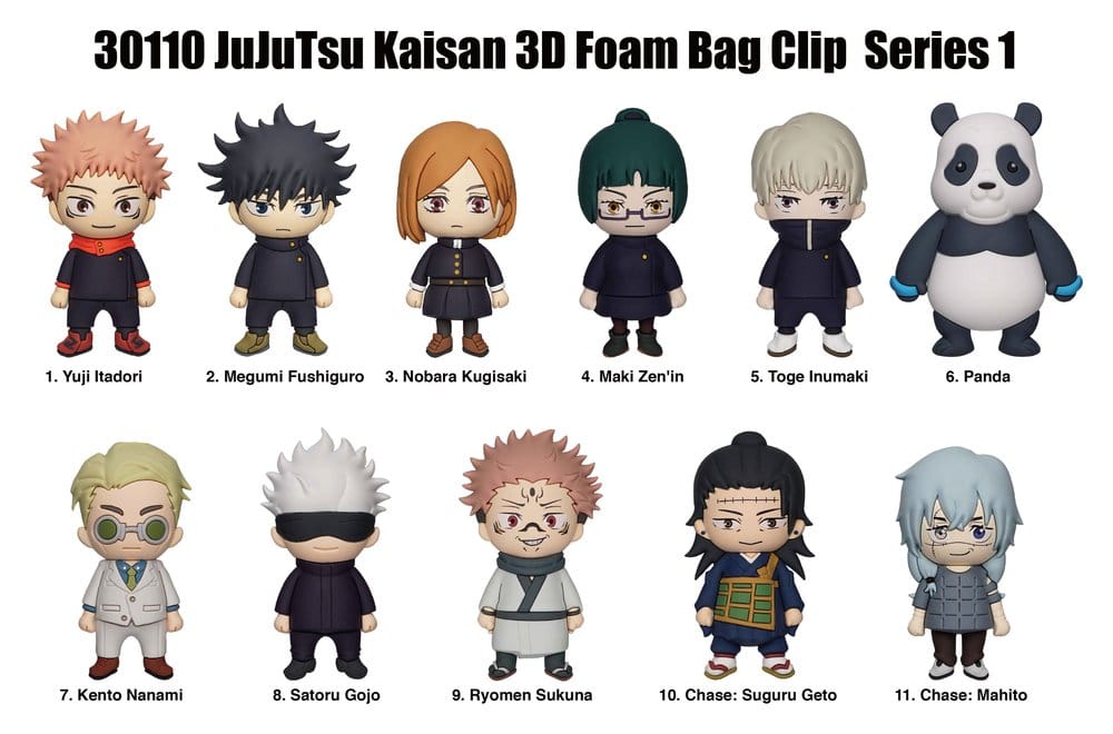 Jujutsu Kaisen 3D PVC Blind Bag Clips Serie 1