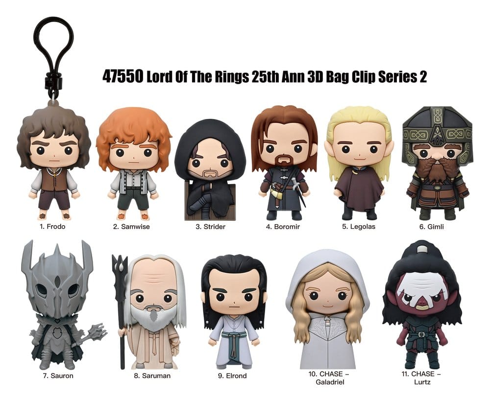 Lord of the Rings 3D PVC Blind Bag Clips Series 2