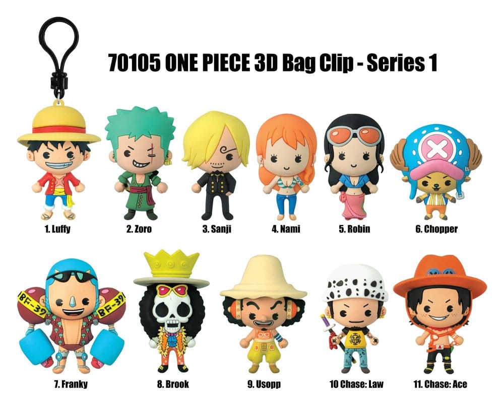 One Piece 3D PVC Bag Clips Serie 1 Blind Bag