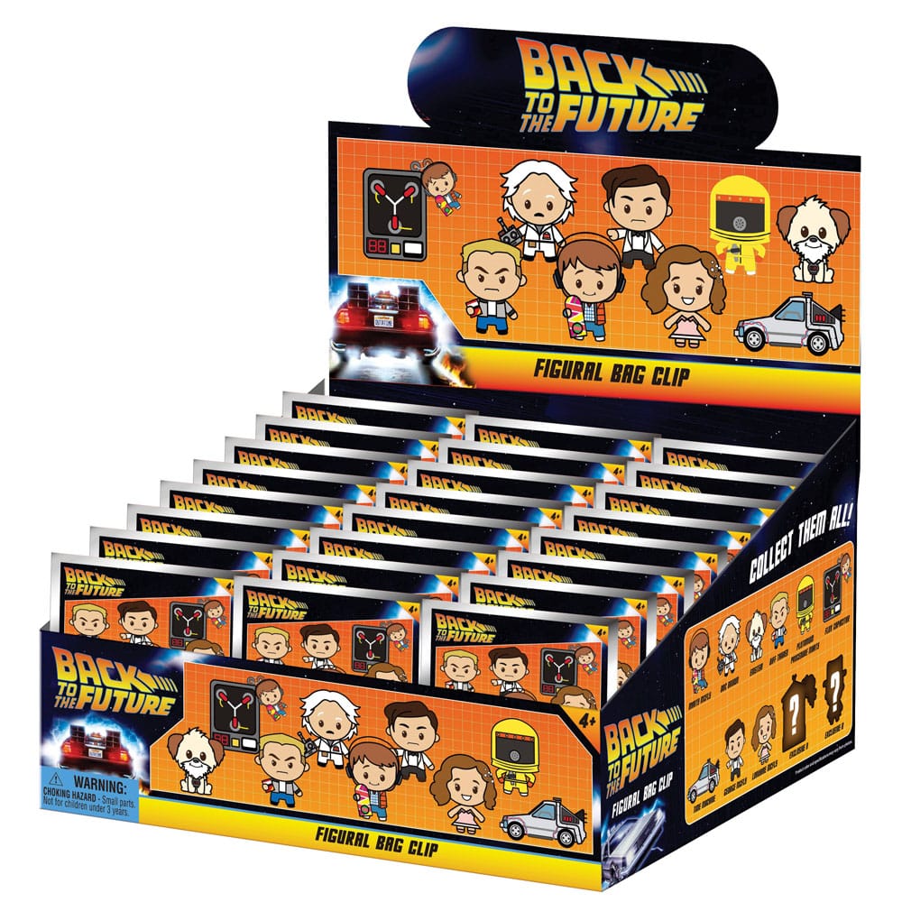 Back to the Future 3D PVC Bag Clips 40th Anniversary Series 1