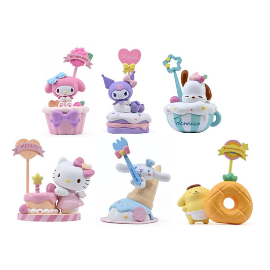 Sanrio Memo Stand Party Time Series Mini Figures Hello Kitty and Friends Blind Box 5 cm