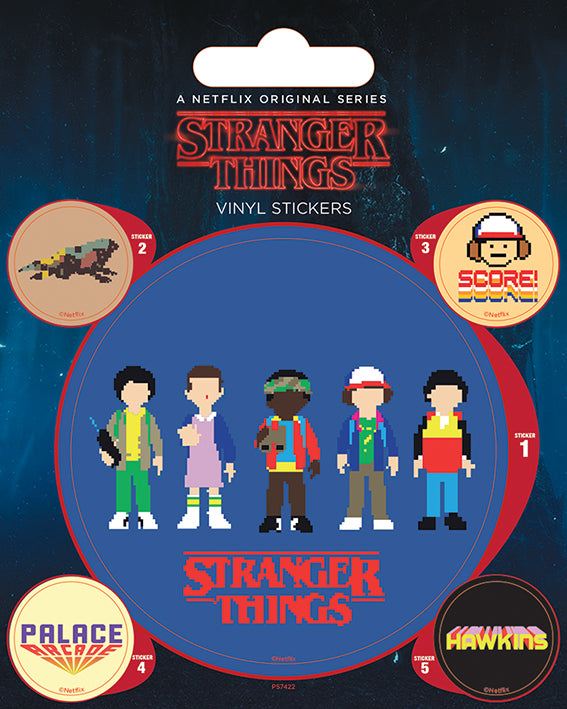 Stranger Things (Arcade) Vinyl Stickers