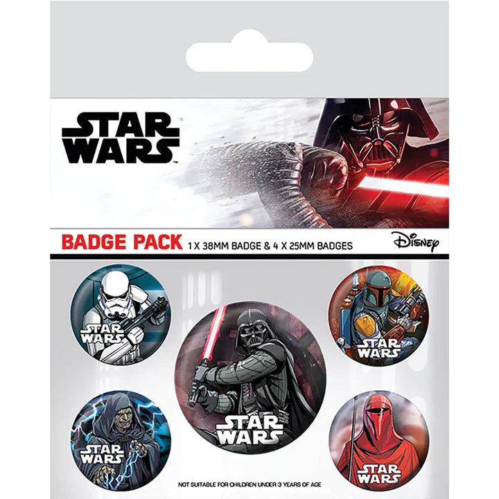 Star Wars Dark Side Badge Pack