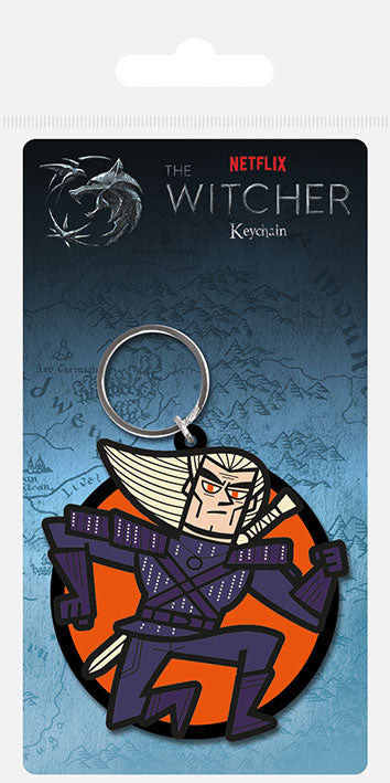 The Witcher Geralt Rubber Keychain