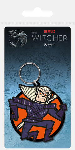 The Witcher (Geralt)  Rubber Keychain