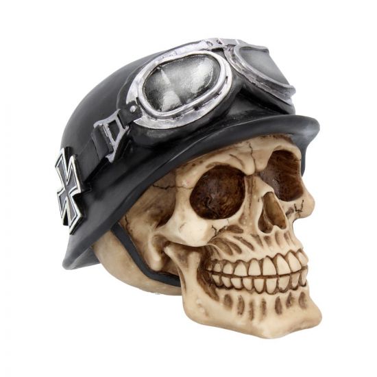 Iron Cross Helmet and Goggles Biker Skull 15.5cm