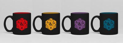 DUNGEONS & DRAGONS D20 4 Pack Espresso Mug Set