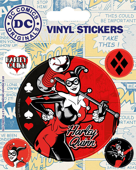 Harley Quinn (Retro) Vinyl Stickers