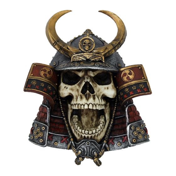 Kabuto Armoured Samurai Warrior Skull 26.6cm