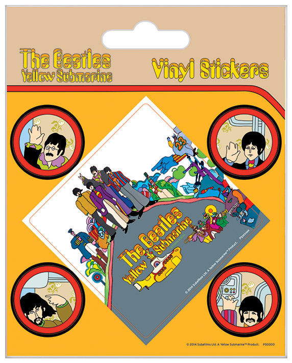 The Beatles (Yellow Submarine) Vinyl Stickers